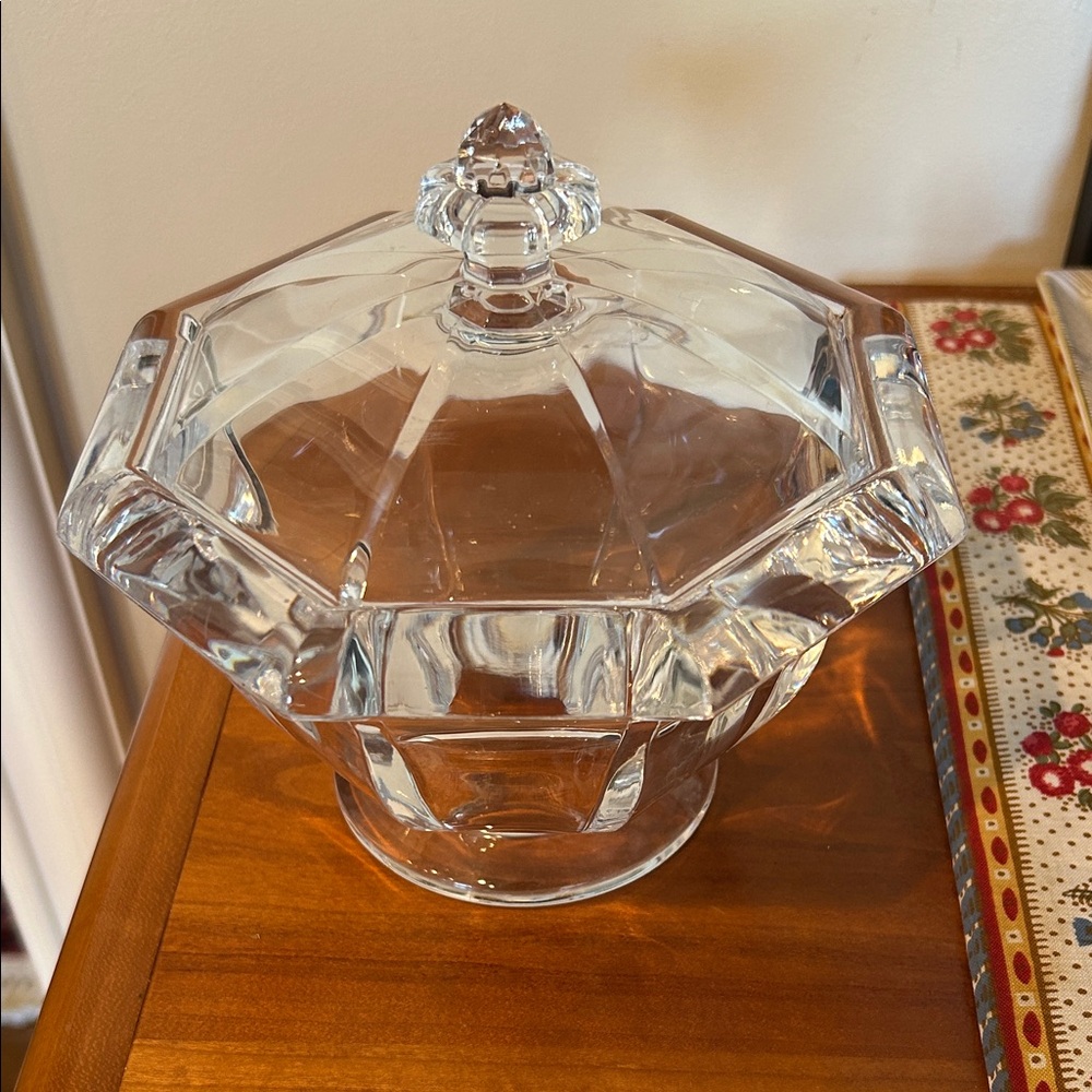 Grainware Lucite Covered Candy Dish
